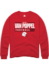 Main image for Riley Van Poppel Rally Mens Red Nebraska Cornhuskers NIL Stacked Box Crew Sweatshirt