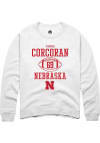 Main image for Turner Corcoran Rally Mens White Nebraska Cornhuskers NIL Sport Icon Crew Sweatshirt