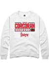 Main image for Turner Corcoran Rally Mens White Nebraska Cornhuskers NIL Stacked Box Crew Sweatshirt