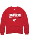 Main image for Turner Corcoran Rally Mens Red Nebraska Cornhuskers NIL Stacked Box Crew Sweatshirt