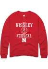 Main image for Logan Nissley  Rally Nebraska Cornhuskers Mens Red NIL Sport Icon Long Sleeve Crew Sweatshirt