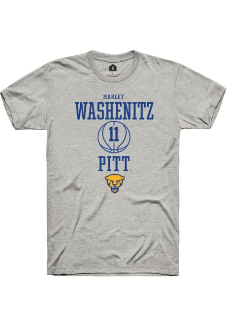 Marley Washenitz Ash Pitt Panthers NIL Sport Icon Short Sleeve T Shirt