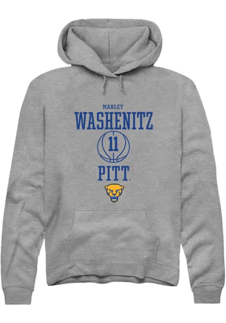 Marley Washenitz Rally Mens Graphite Pitt Panthers NIL Sport Icon Hooded Sweatshirt