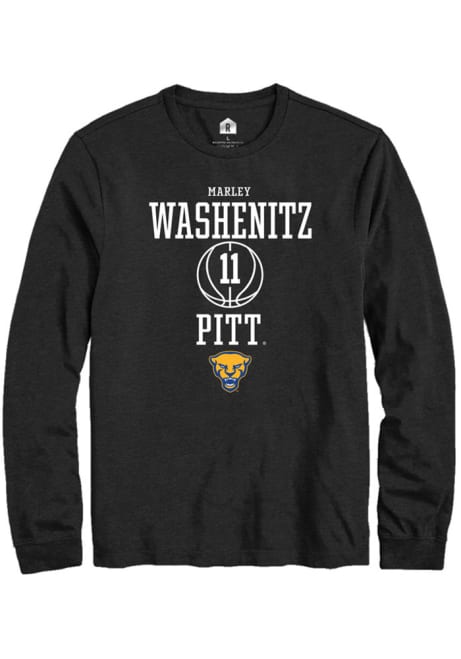 Marley Washenitz Rally Mens Black Pitt Panthers NIL Sport Icon Tee