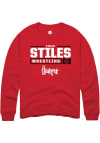 Main image for Ethan Stiles Rally Mens Red Nebraska Cornhuskers NIL Stacked Box Crew Sweatshirt
