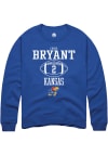 Main image for Cobee Bryant  Rally Kansas Jayhawks Mens Blue NIL Sport Icon Long Sleeve Crew Sweatshirt