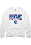 Main image for Cobee Bryant  Rally Kansas Jayhawks Mens White NIL Stacked Box Long Sleeve Crew Sweatshirt