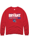 Main image for Cobee Bryant  Rally Kansas Jayhawks Mens Red NIL Stacked Box Long Sleeve Crew Sweatshirt