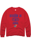 Main image for Daniel Hishaw Jr  Rally Kansas Jayhawks Mens Red NIL Sport Icon Long Sleeve Crew Sweatshirt