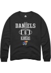 Main image for Jalon Daniels  Rally Kansas Jayhawks Mens Black NIL Sport Icon Long Sleeve Crew Sweatshirt