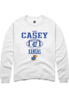 Main image for Jared Casey  Rally Kansas Jayhawks Mens White NIL Sport Icon Long Sleeve Crew Sweatshirt
