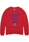 Main image for Jared Casey  Rally Kansas Jayhawks Mens Red NIL Sport Icon Long Sleeve Crew Sweatshirt