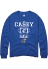 Main image for Jared Casey  Rally Kansas Jayhawks Mens Blue NIL Sport Icon Long Sleeve Crew Sweatshirt