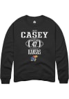 Main image for Jared Casey  Rally Kansas Jayhawks Mens Black NIL Sport Icon Long Sleeve Crew Sweatshirt