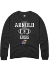 Main image for Lawrence Arnold  Rally Kansas Jayhawks Mens Black NIL Sport Icon Long Sleeve Crew Sweatshirt