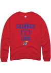 Main image for Quentin Skinner  Rally Kansas Jayhawks Mens Red NIL Sport Icon Long Sleeve Crew Sweatshirt