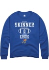 Main image for Quentin Skinner  Rally Kansas Jayhawks Mens Blue NIL Sport Icon Long Sleeve Crew Sweatshirt