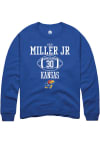 Main image for Rich Miller  Rally Kansas Jayhawks Mens Blue NIL Sport Icon Long Sleeve Crew Sweatshirt
