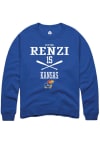 Main image for Peyton Renzi  Rally Kansas Jayhawks Mens Blue NIL Sport Icon Long Sleeve Crew Sweatshirt