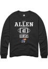 Main image for Tabor Allen  Rally Kansas Jayhawks Mens Black NIL Sport Icon Long Sleeve Crew Sweatshirt