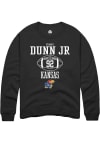 Main image for Tommy Dunn Jr.  Rally Kansas Jayhawks Mens Black NIL Sport Icon Long Sleeve Crew Sweatshirt
