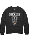 Main image for Torry Locklin  Rally Kansas Jayhawks Mens Black NIL Sport Icon Long Sleeve Crew Sweatshirt