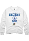 Main image for Hunter Dickinson  Rally Kansas Jayhawks Mens White NIL Sport Icon Long Sleeve Crew Sweatshirt