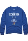 Main image for Hunter Dickinson  Rally Kansas Jayhawks Mens Blue NIL Sport Icon Long Sleeve Crew Sweatshirt