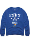 Main image for Shayna Espy  Rally Kansas Jayhawks Mens Blue NIL Sport Icon Long Sleeve Crew Sweatshirt