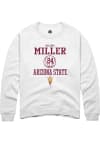 Main image for Mallory Miller  Rally Arizona State Sun Devils Mens White NIL Sport Icon Long Sleeve Crew Sweatshi..