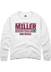 Main image for Mallory Miller  Rally Arizona State Sun Devils Mens White NIL Stacked Box Long Sleeve Crew Sweatsh..