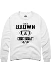 Main image for Carter Brown  Rally Cincinnati Bearcats Mens White NIL Sport Icon Long Sleeve Crew Sweatshirt