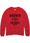 Main image for Carter Brown  Rally Cincinnati Bearcats Mens Red NIL Sport Icon Long Sleeve Crew Sweatshirt