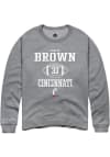 Main image for Carter Brown Rally Mens Graphite Cincinnati Bearcats NIL Sport Icon Crew Sweatshirt