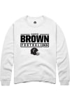 Main image for Carter Brown  Rally Cincinnati Bearcats Mens White NIL Stacked Box Long Sleeve Crew Sweatshirt