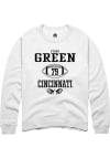 Main image for Ethan Green  Rally Cincinnati Bearcats Mens White NIL Sport Icon Long Sleeve Crew Sweatshirt