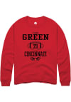 Main image for Ethan Green  Rally Cincinnati Bearcats Mens Red NIL Sport Icon Long Sleeve Crew Sweatshirt