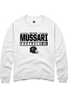 Main image for Michael Mussari  Rally Cincinnati Bearcats Mens White NIL Stacked Box Long Sleeve Crew Sweatshir..