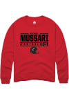 Main image for Michael Mussari  Rally Cincinnati Bearcats Mens Red NIL Stacked Box Long Sleeve Crew Sweatshirt