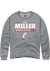 Main image for Paige Miller Rally Mens Graphite Cincinnati Bearcats NIL Stacked Box Crew Sweatshirt