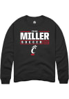 Main image for Paige Miller  Rally Cincinnati Bearcats Mens Black NIL Stacked Box Long Sleeve Crew Sweatshirt