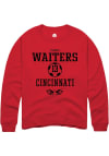 Main image for Sydney Waiters Rally Mens Red Cincinnati Bearcats NIL Sport Icon Crew Sweatshirt