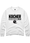 Main image for Will Kocher  Rally Cincinnati Bearcats Mens White NIL Stacked Box Long Sleeve Crew Sweatshirt