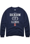 Main image for Collin Dixon Rally Mens Navy Blue Illinois Fighting Illini NIL Sport Icon Crew Sweatshirt