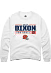 Main image for Collin Dixon Rally Mens White Illinois Fighting Illini NIL Stacked Box Crew Sweatshirt