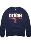 Main image for Collin Dixon Rally Mens Navy Blue Illinois Fighting Illini NIL Stacked Box Crew Sweatshirt