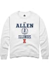 Main image for Cori Allen Rally Mens White Illinois Fighting Illini NIL Sport Icon Crew Sweatshirt