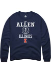 Main image for Cori Allen Rally Mens Navy Blue Illinois Fighting Illini NIL Sport Icon Crew Sweatshirt