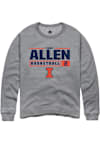 Main image for Cori Allen Rally Mens Graphite Illinois Fighting Illini NIL Stacked Box Crew Sweatshirt