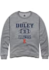 Main image for Declan Duley Rally Mens Graphite Illinois Fighting Illini NIL Sport Icon Crew Sweatshirt